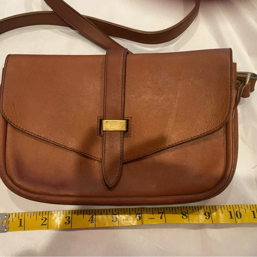 Brown leather handbag/crossbody - Picture 2 of 6